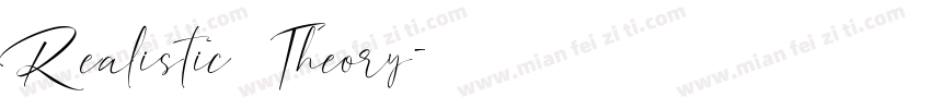 Realistic Theory字体转换